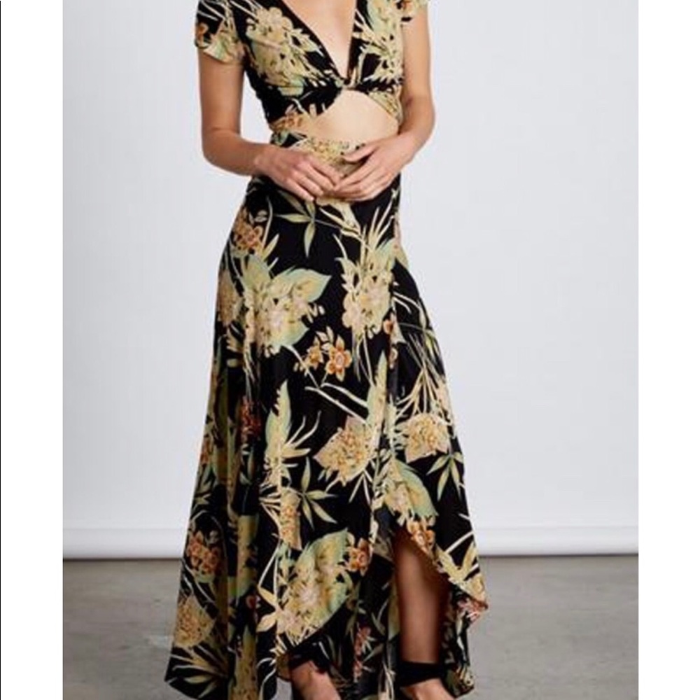 Tropical skirt and top set